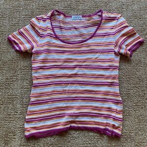 Vintage Missoni Sport striped knit top